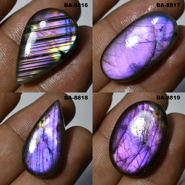 Amazing Purple Fire Labradorite Cabochon, Mix Shape Labradorite, Purple Labradorite, Healing Crystal, Labradorite Gemstone, Magical Stone