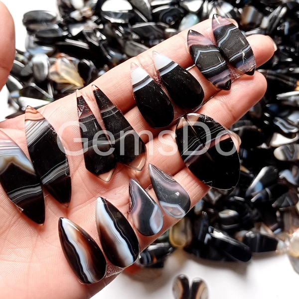 Wholesale Crystal Set - Matched Agate Pairs & Fossil Coral Cabochon Pair, Wholesale Black Banded and Moss Mix Pair Lot