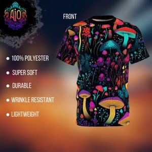 Psychedelic Shirt | Trippy mushroom Tee Shirt | Festival Wear | Heady designs | graphic apparel | pattern | hippie Retro | Vibrant | Unisex
