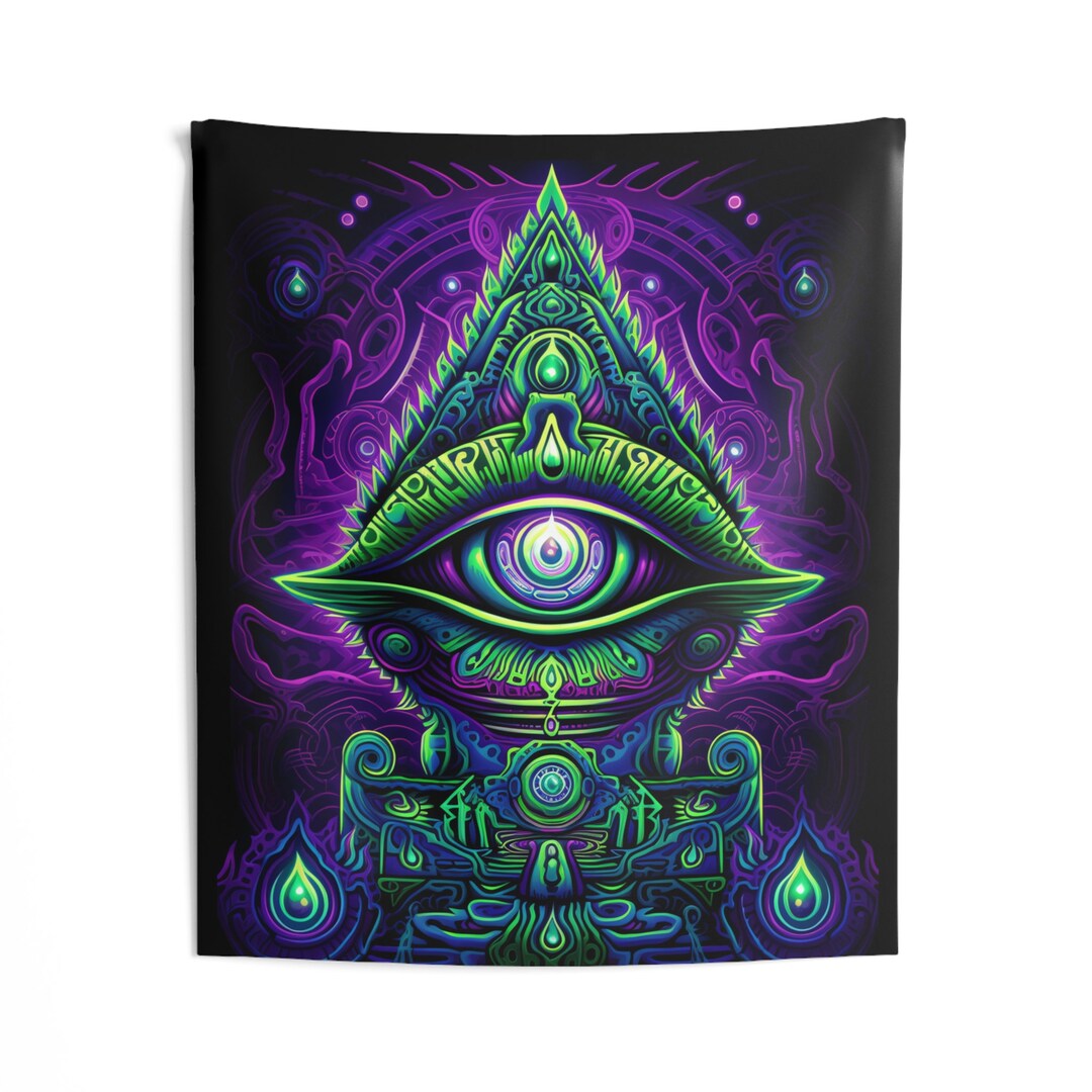 Third Eye Wall Tapestry | Trippy Eye Tapestry | Psychedelic Wall ...