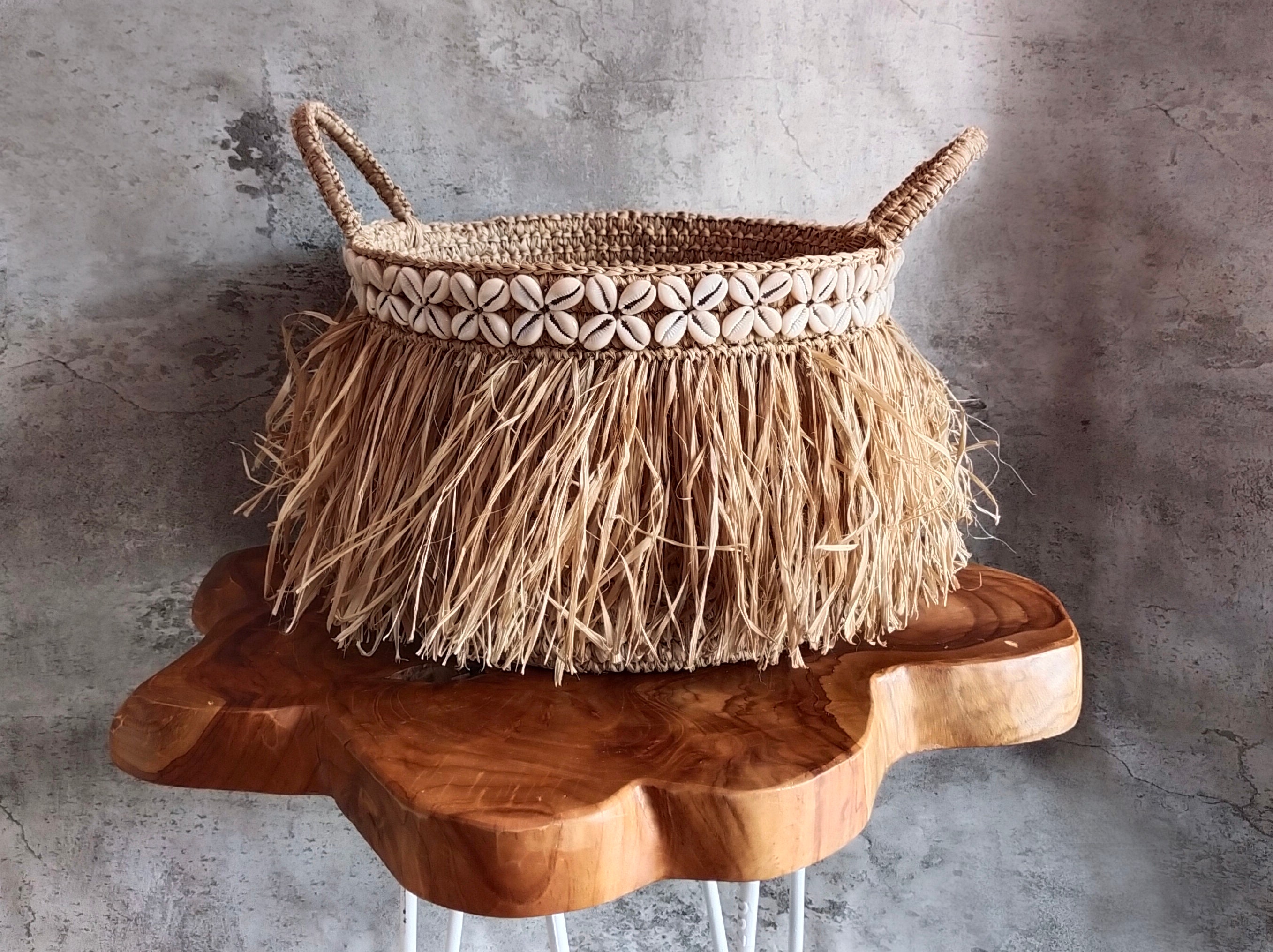 SET OF 3 Boho baskets Woven small basket Bohemian wicker Etsy