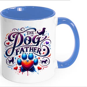 Der Hund Vater Becher, Hund Papa Geschenk, Haustier Besitzer Kaffeetasse, lustige Hundeliebhaber Geschenk, Vatertag Hund Papa Geschenk Haustier Papa Geburtstagsgeschenk geschenke