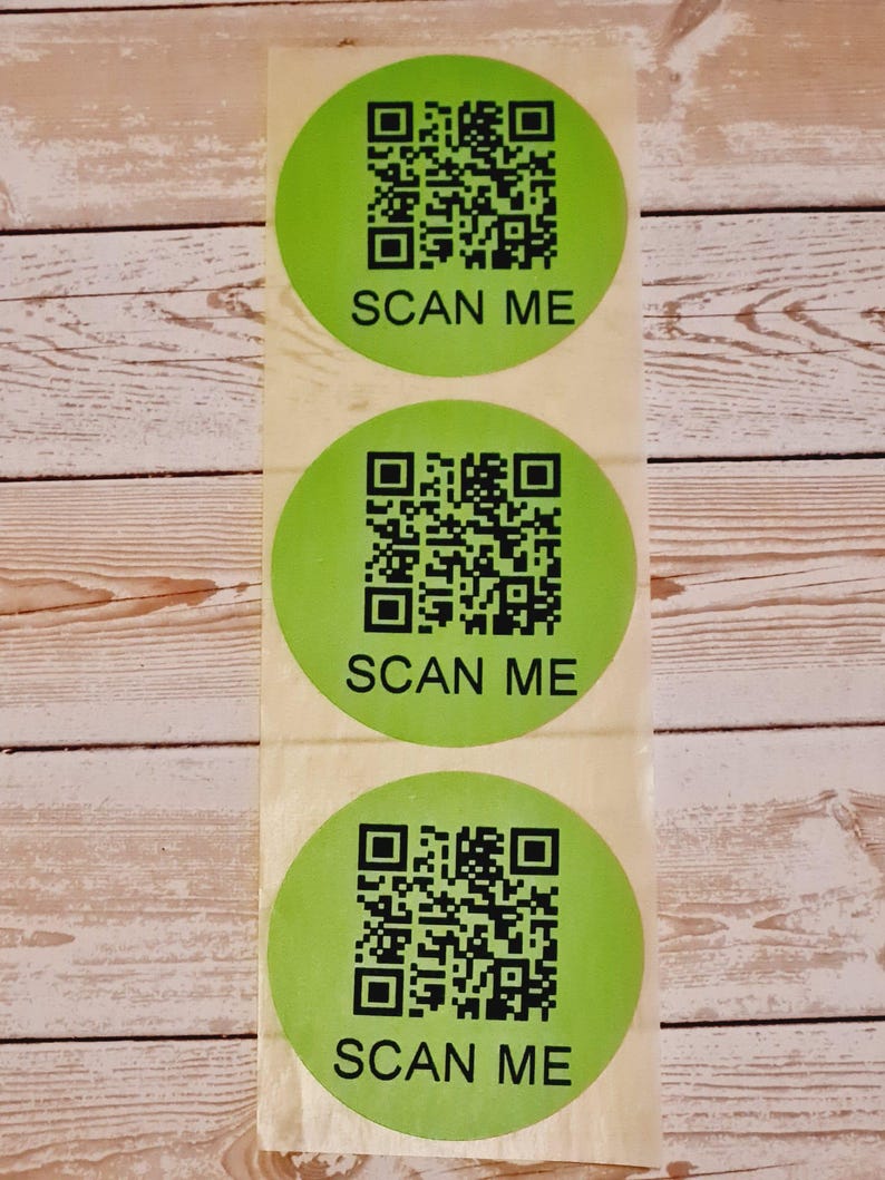 Confirmation Code Stickers Custom QR Code Stickers for Business, 50mm, Set of 25 - Etsy