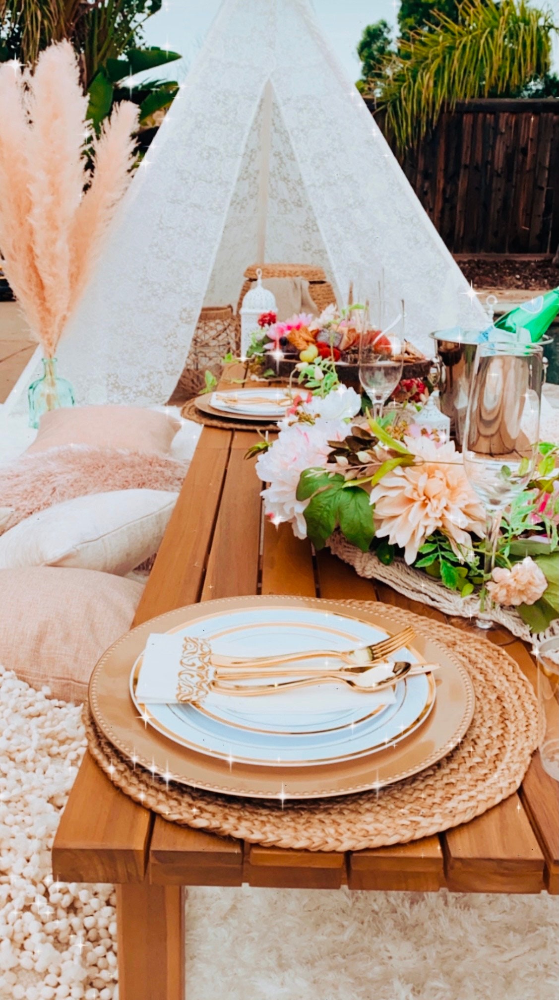 Complete Boho Picnic SetUp Boho Luxury Picnic SetUp Etsy