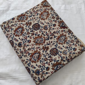 Beautiful Hand Block Printed Fabric, Cotton Fabric, Indian Fabric, fabric by yard, Block Printed Cotton womens clothing