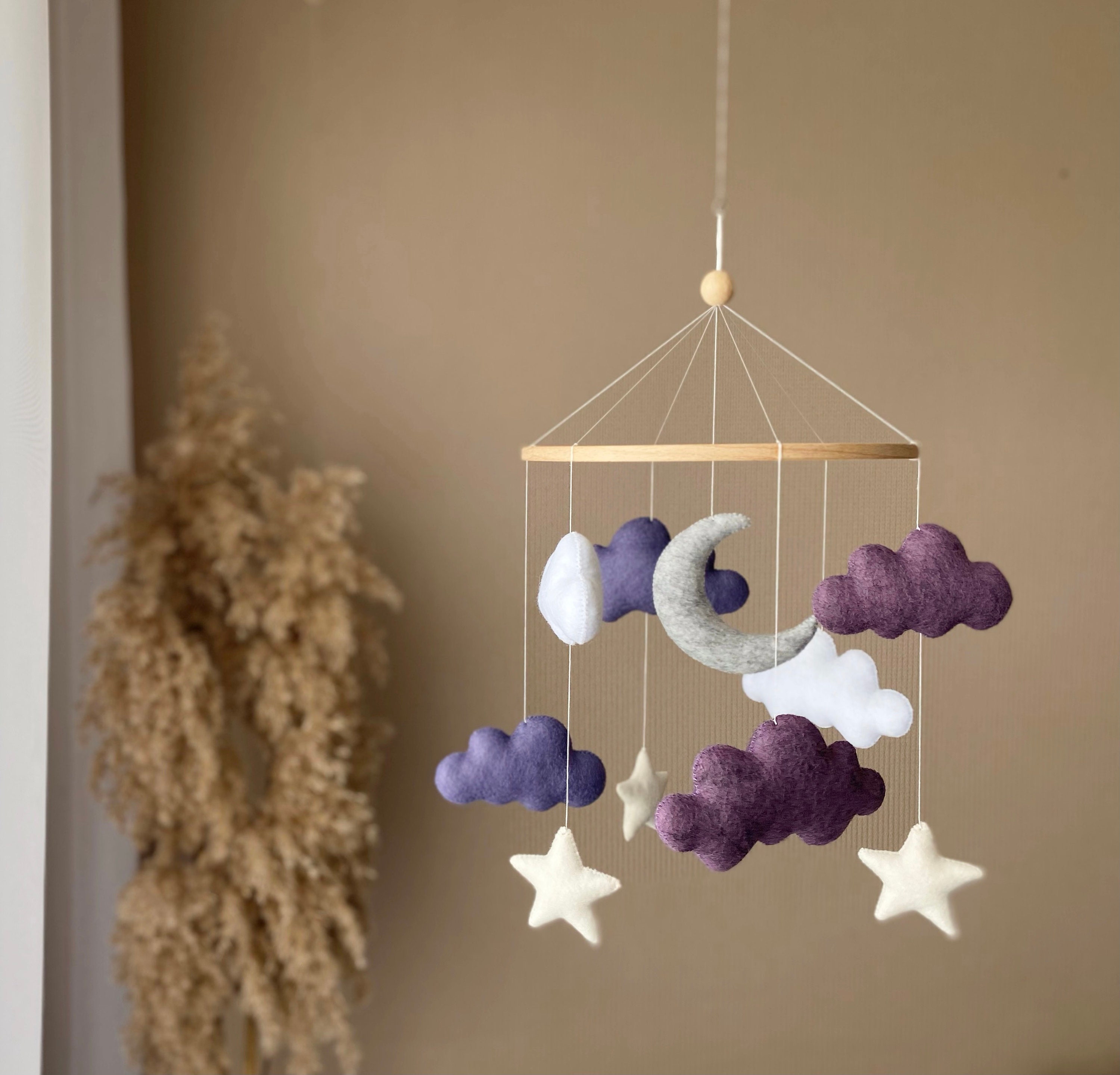 Purple baby store mobile