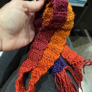 Crochet tie belt