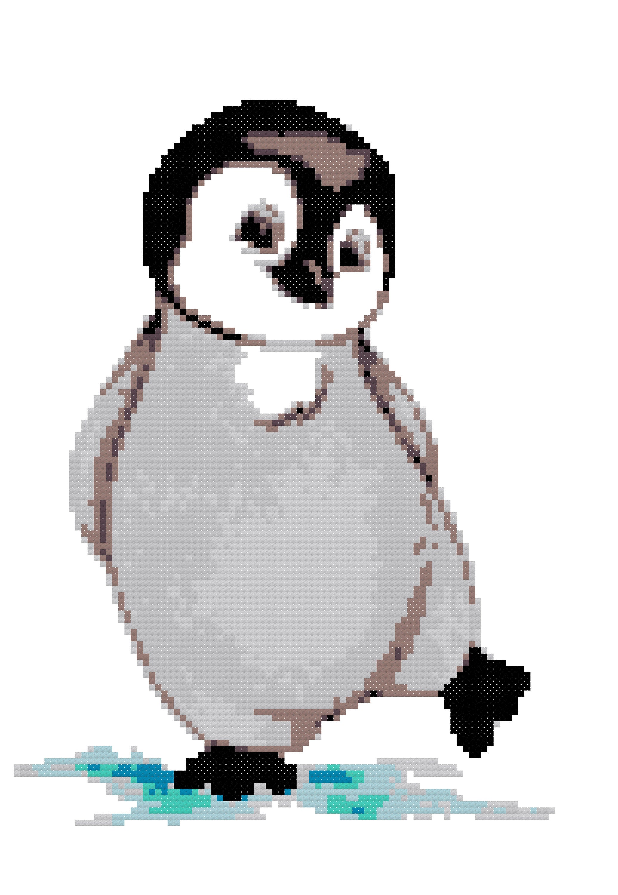 Cute Penguin Cross Stitch Pattern PDF Instant Download - Etsy