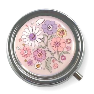 Pill Box with Clasp, Portable Pill Case, Pill Storage Pillbox