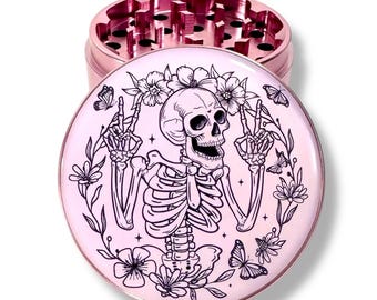 Cute Pink Grinder, Large Herb Grinder, Grinder for Herbs and Spices