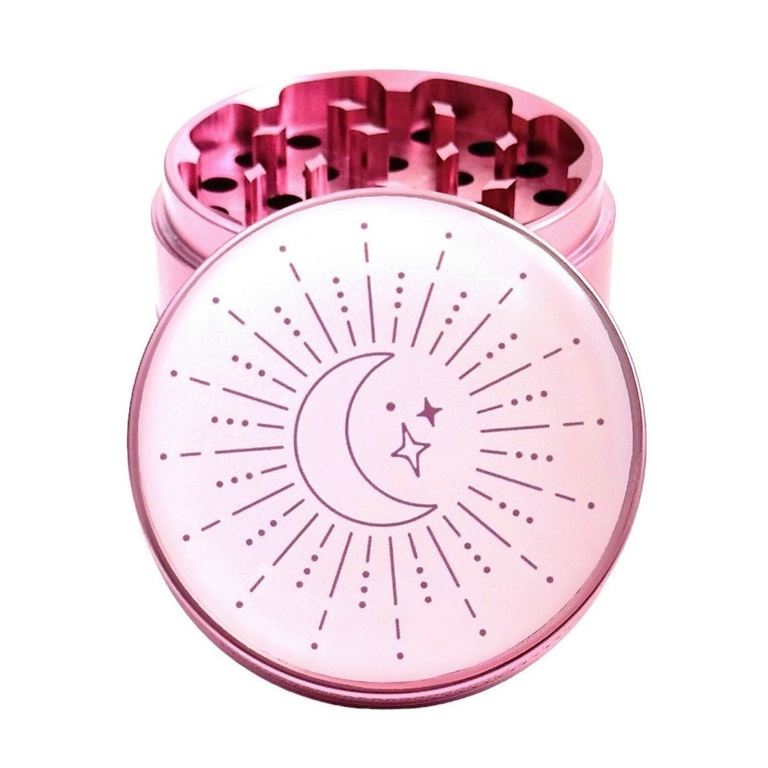 Sun and Moon Grinder, Girly Herb Grinder, Iridescent Grinders Etsy