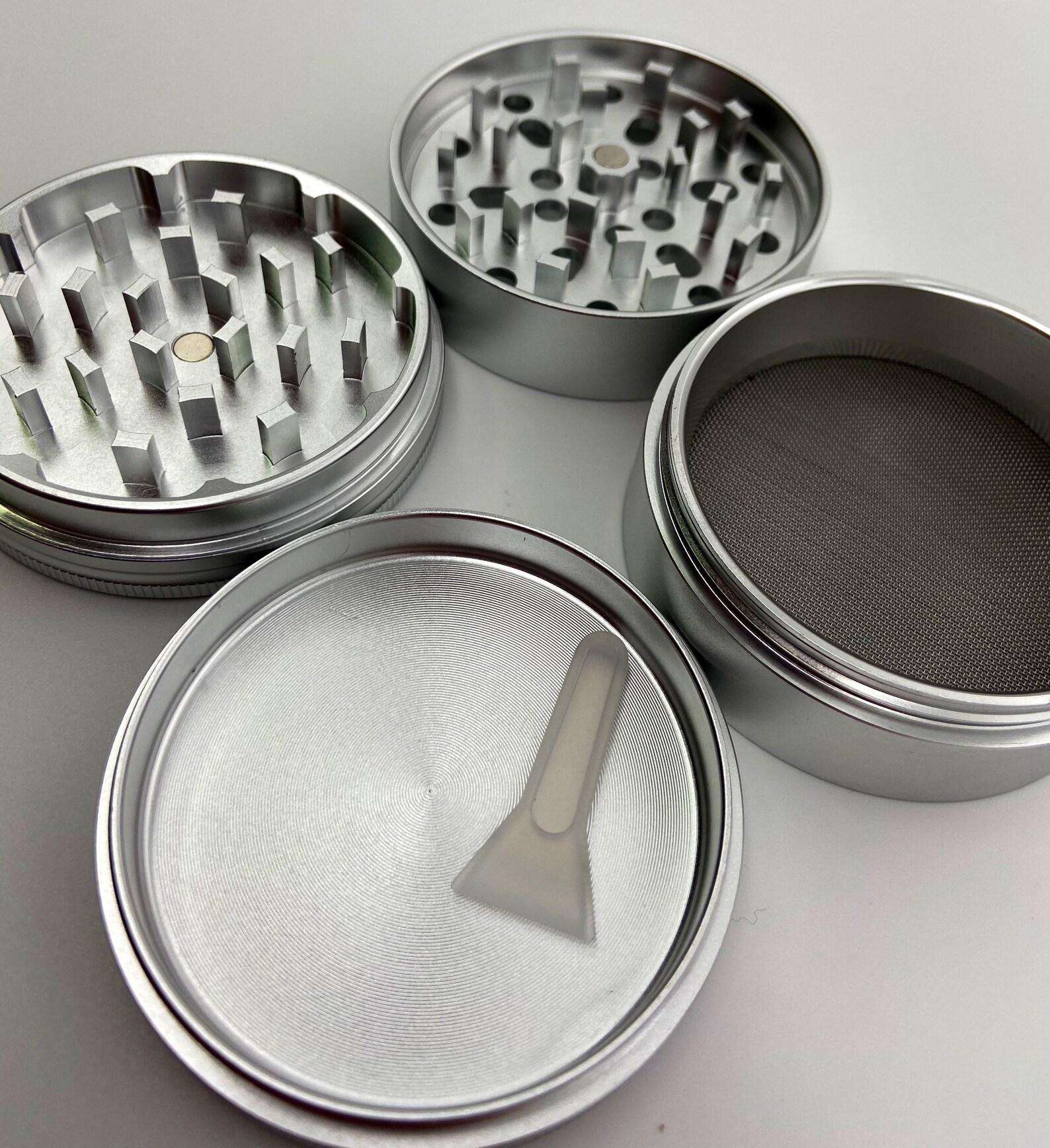 Herb Grinder with Kief Catcher 4 Layer Weed Grinder Large Etsy