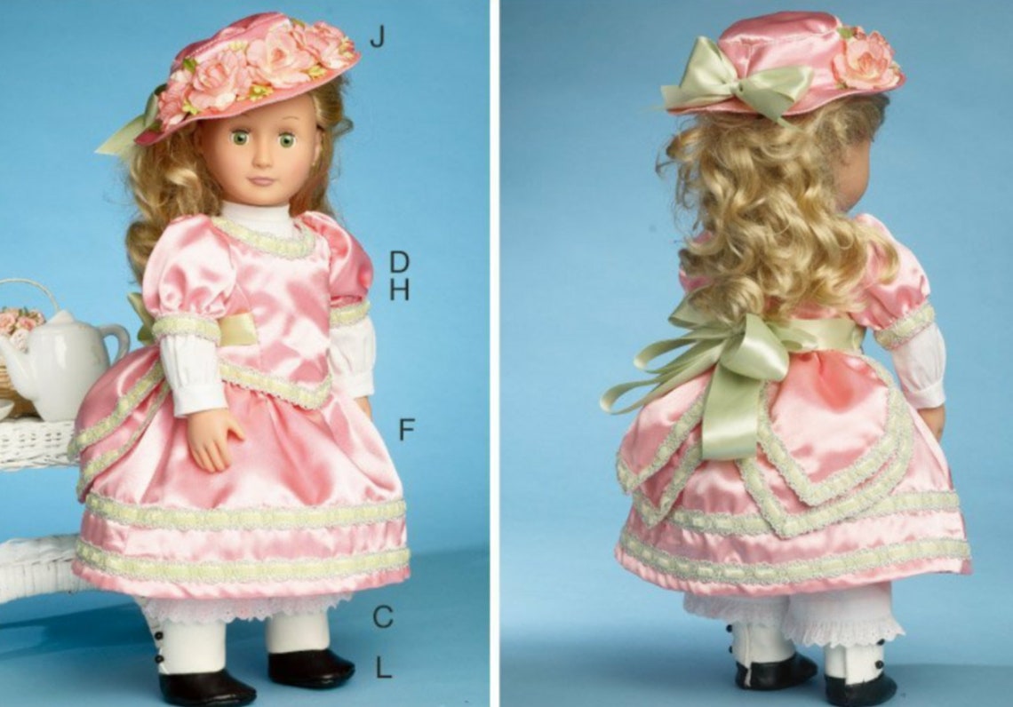 Historical Doll Clothes Pattern Late 1800s Style for 18 Etsy
