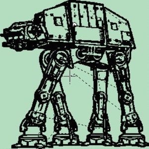 AT-AT Star Wars Archivo de bordado Machine Broderie