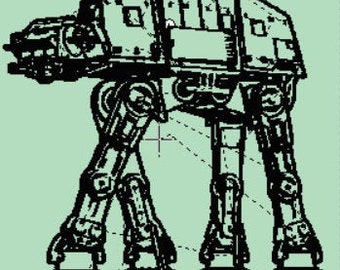 AT-AT Star Wars Fichier de broderie Machine Broderie