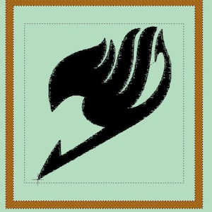 Fairy Tail Logo Stickdatei Maschinenstickerei