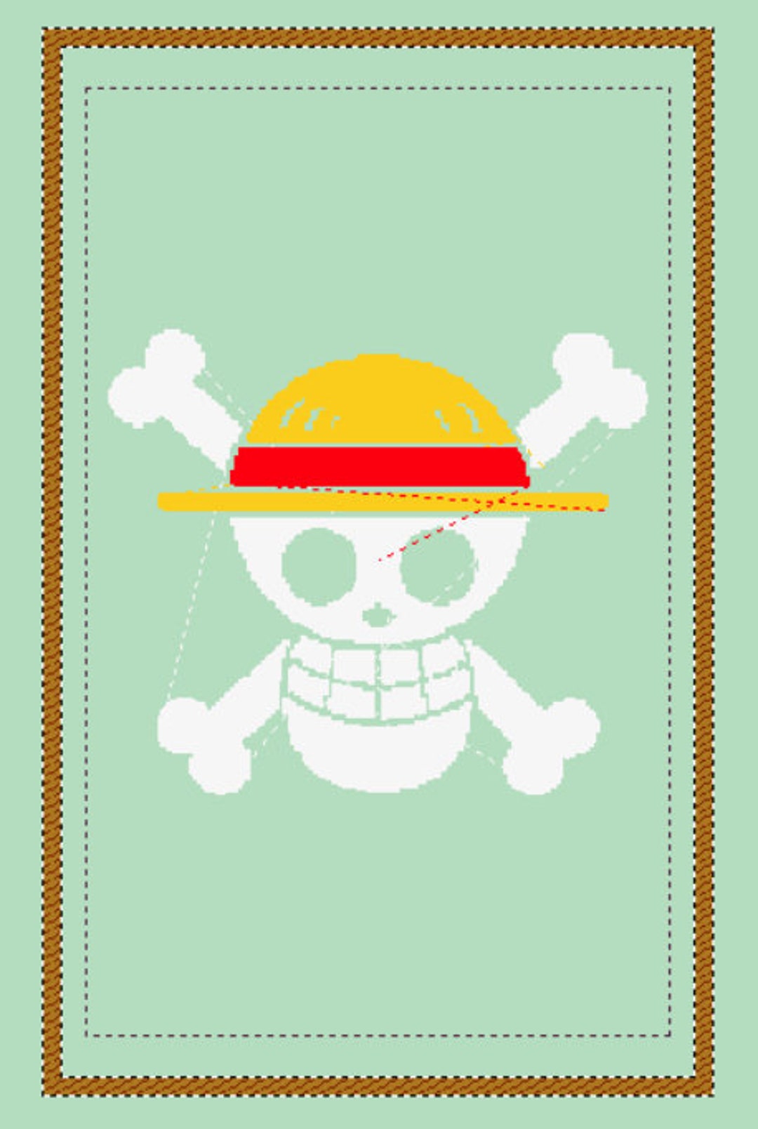 Bonnet One Piece - Mugiwara Brodé Gris