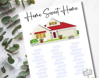 Saving Challenge for the Home, Money Saving Tracker, Mortgage Tracker, Personal Finance Printable, Home Savings Challenge