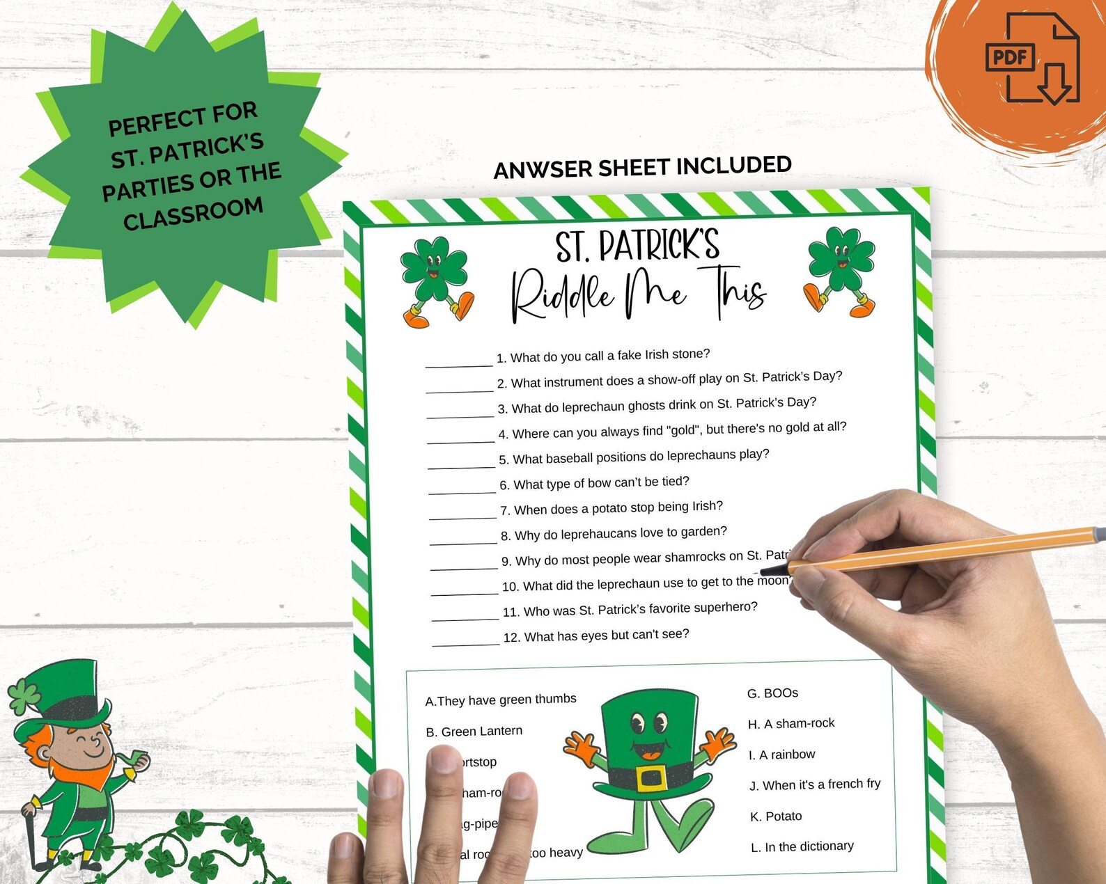 St. Patrick's Day Riddles, St. Patrick's Day Trivia, Funny St. Patrick ...