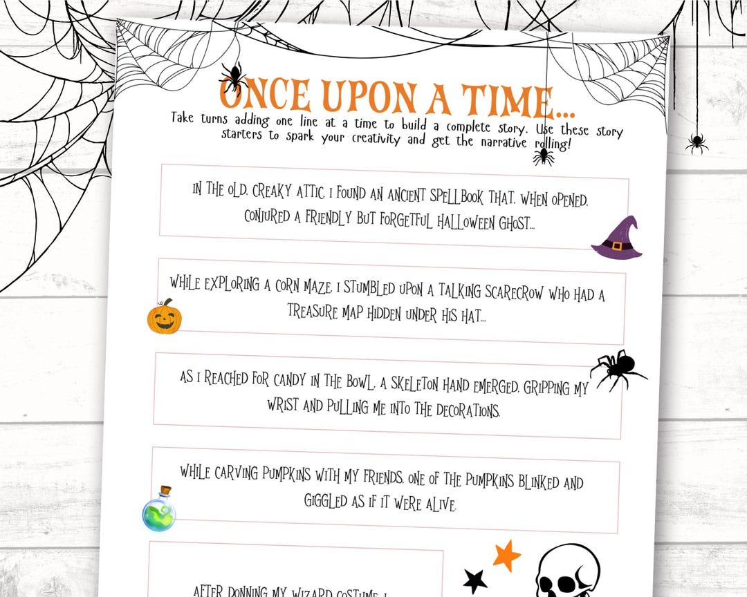 Halloween Story Starter for Kids, Halloween Creative Writing for Kids ...