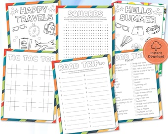 Travel Activities for Kids, Road Trip Activities for Kids, Road Trip Printables, I Spy Road Trip, Family Road Trip Games