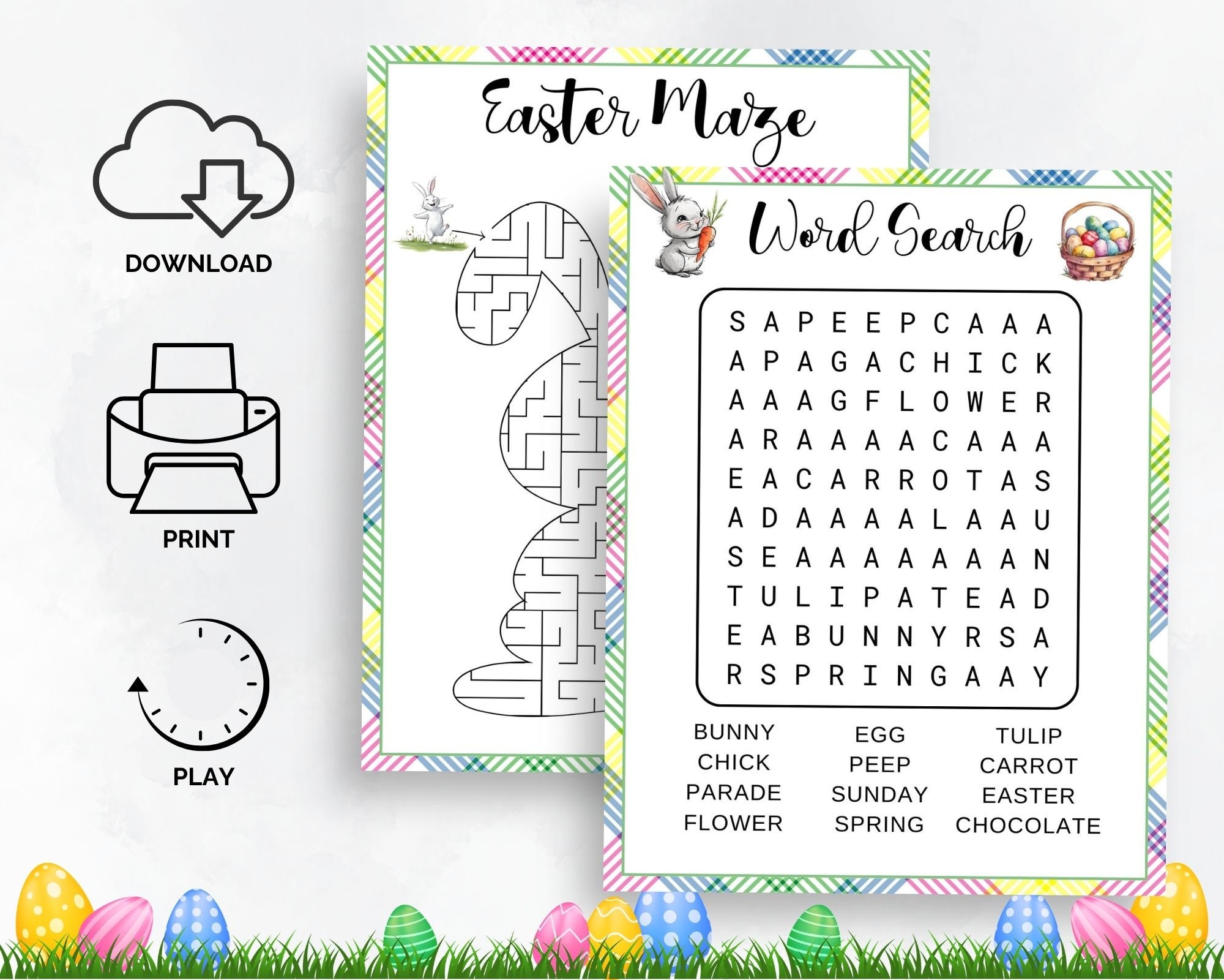 Easter Games Bundle, Easter Activities for Kids, Easter Activity ...