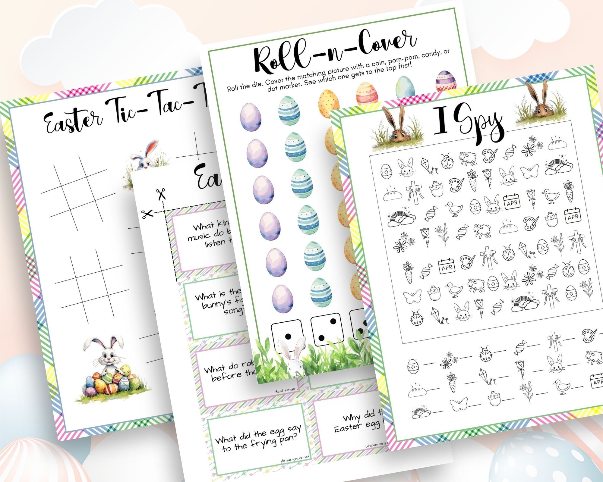 Easter Games Bundle, Easter Activities for Kids, Easter Activity ...