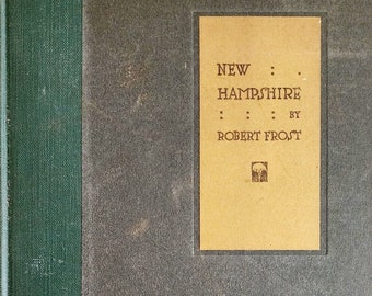 New Hampshire Robert Frost 3rd Printing 1924 Woodcut Illustrated HC Poetry HBS