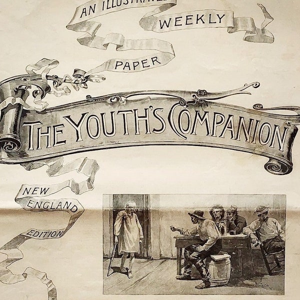 1891 Youth's Companion Victorian New England XL Advertisement 16.25 x 11.25