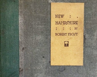 New Hampshire Robert Frost First Edition 1923 Woodcut Illustrated HC Poetry HBS