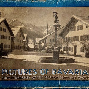 Pictures Of Bavaria 1914 Military WW1 Photograph Booklet For US Troops RARE HBS