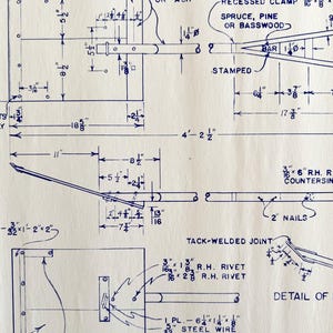 1953 Railroad Bangor Aroostook Snow Plow Shovel Blueprint M5 Trains DWDD12