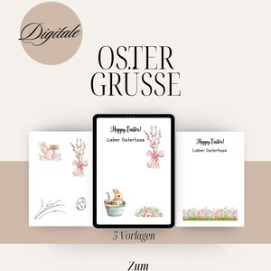 Brief an den Osterhasen | Oster Grüße DIGITALER DOWNLOAD | Postkarte für Ostern | Ostergeschenke | Osterhase Vorlage | Frohe Ostern Karte