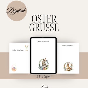 Brief an den Osterhasen | Oster Grüße DIGITALER DOWNLOAD | Postkarte für Ostern | Ostergeschenke | Osterhase Vorlage | Frohe Ostern Karte