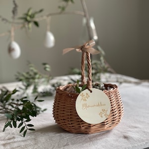 Bloemenmeisjesmandje Klein | bloemenmeisje cadeau | bloemenmand bruiloft | bloemenmand bruiloft | Bruiloftsdecoratie Boho Wicker Mand Klein