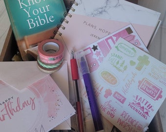 Birthday Gift Box | Bible Journaling Birthday Box | Bible Journal Birthday Gift Box | Birthday Box
