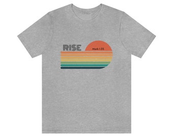 Rise Stripes Tee | Unisex Jersey Short Sleeve Tee | Rise Mark 1:35