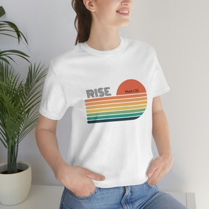 Rise Stripes Tee Unisex Jersey Short Sleeve Tee Rise Mark 1:35 afbeelding 5