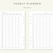 Printable Yearly Planner Inserts - Yearly Overview, Printable Year at a ...