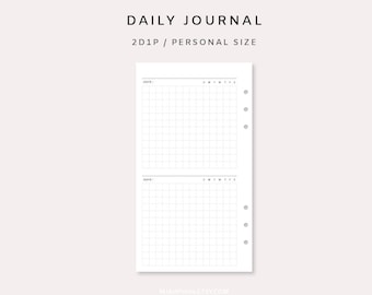 Daily Planner Printable Undated - Daily Journal Pages, Day Schedule Planning, Daily To Do list, Printable Daily Planner, Daily Schedule Page