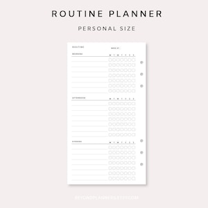 Habit Tracker Printable Weekly - Weekly Habit Tracker Inserts | Weekly Routine | Daily Routine Tracker PDF | Minimal Habit Tracker Personal