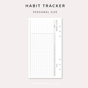 Monthly Habit Tracker Printable - Monthly Goal Tracker, Habit Tracker Template, Routine Tracking Habits, Habit List, Habit Log, Minimalist