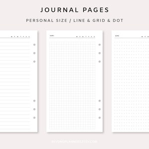 Printable Diary Pages - Printable Daily Journal | Daily Notes Template | Daily Writing Paper Printable | Minimalist Printable Notes Page