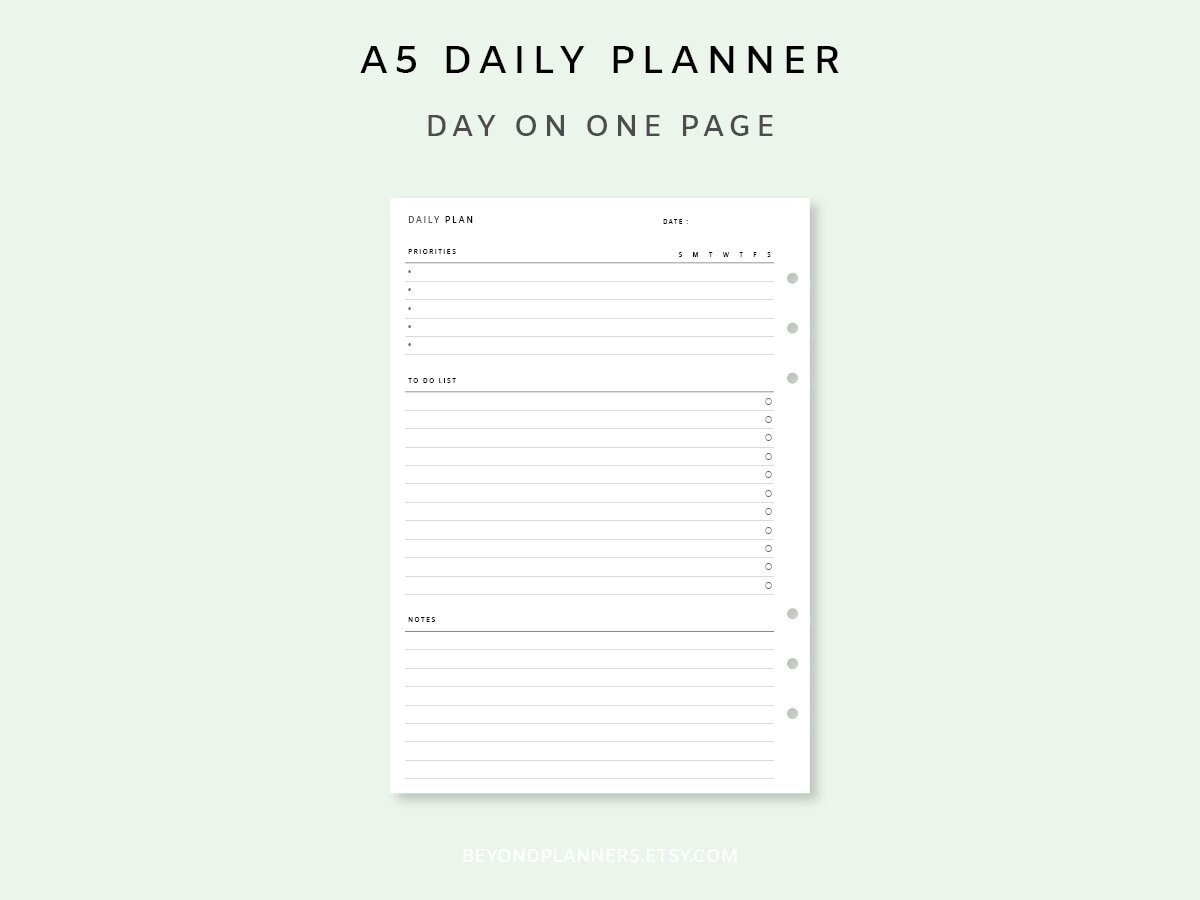 Undated Daily Planner Refill A5 Planner Inserts to Do List Notepad Daily  Binder Inner Page Calendar …See more Undated Daily Planner Refill A5  Planner