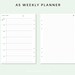 Week on Two Pages Printable Undated Weekly Planner PDF Weekly Printable ...