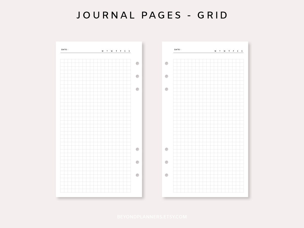 printable-diary-pages-printable-daily-journal-daily-notes-etsy