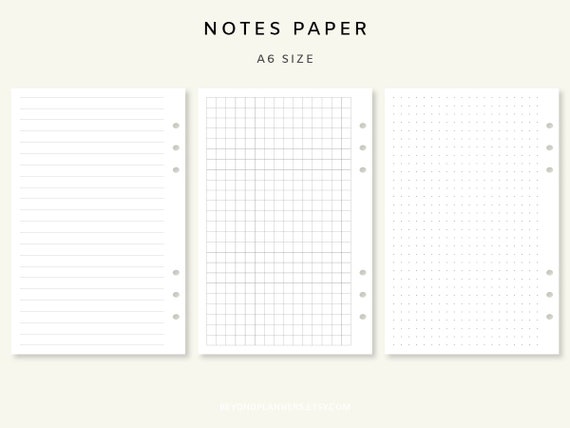 Study Notes Template Notes Printable Paper Printable Notes - Etsy