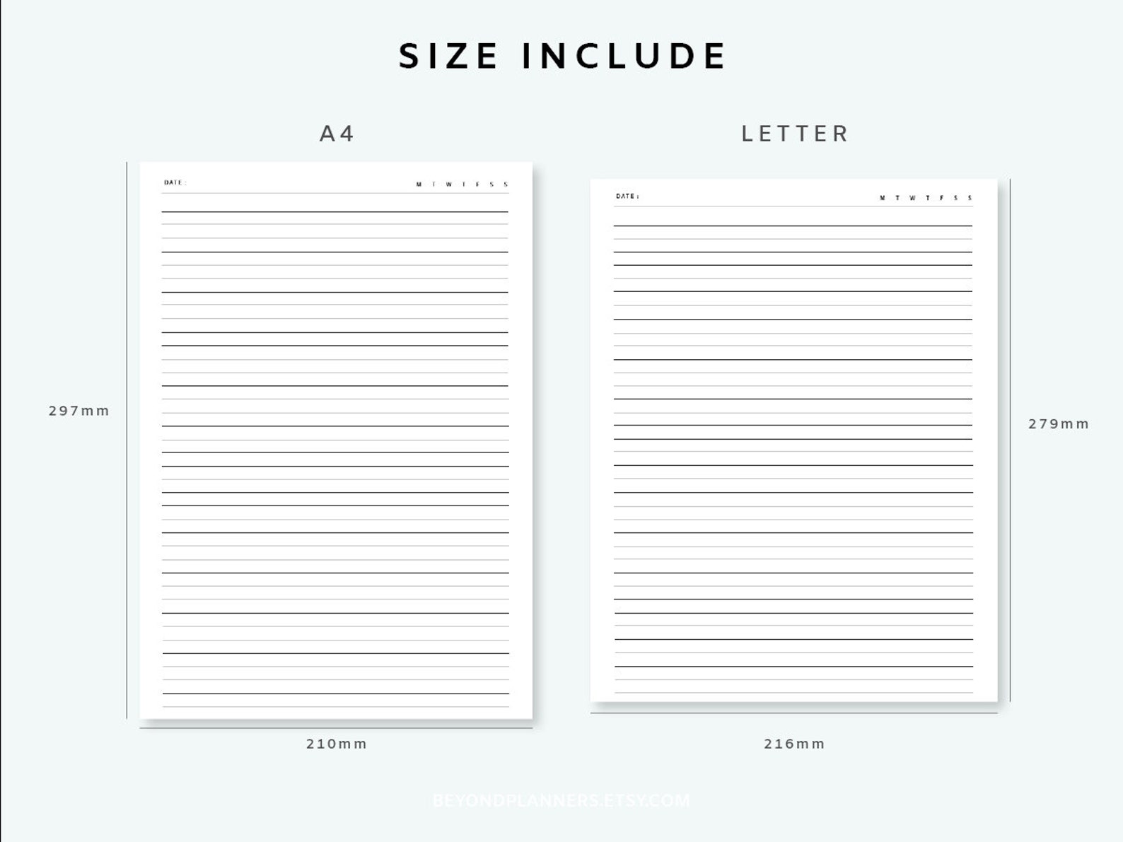 Printable Diary Pages Printable Daily Journal Daily Notes - Etsy