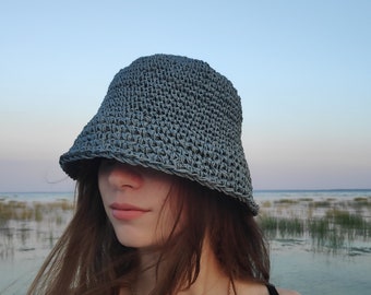 Hand Woven Raffia Sun Hat: Maui Cruiser Beach Headwear - Etsy display picture 1