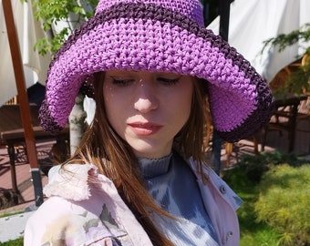 Raffia hat, Beach hat, Wide brim hats, Boho hat, Straw hats, Crochet hats, Fashion hat, Eco friendly, Elegant gifts, Natural